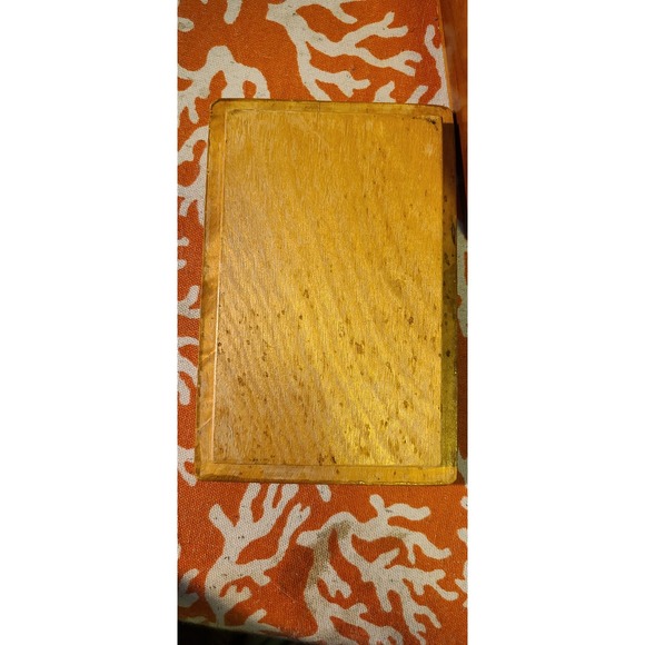 vintage rustic woodpecker woodware Japan box with lid Dovetail farmhouse - Picture 7 of 7